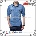 Plus size wholesale cotton new style new fashion low price jeans shirt for men